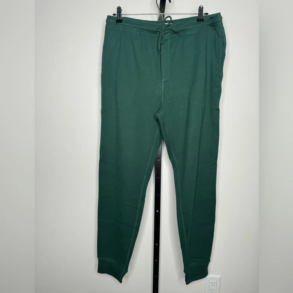 J.Crew Heritage Brushed Rib-Knit Jogger Pant - Green, Size Small